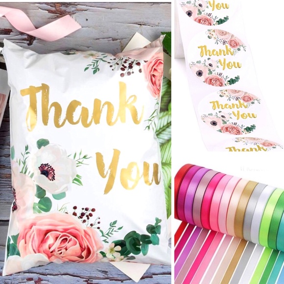 It's a Wrap! Other - NEW Poshmark Packages "Thank you!" Gift Wrap Shipping Supplies Set ~ 3 Items
